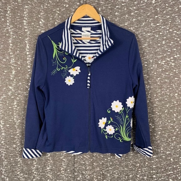 Decorated Originals Tops - Decorated Originals Floral Sweatshirt/Shirt 2 Piece Cottagecore Women's Large